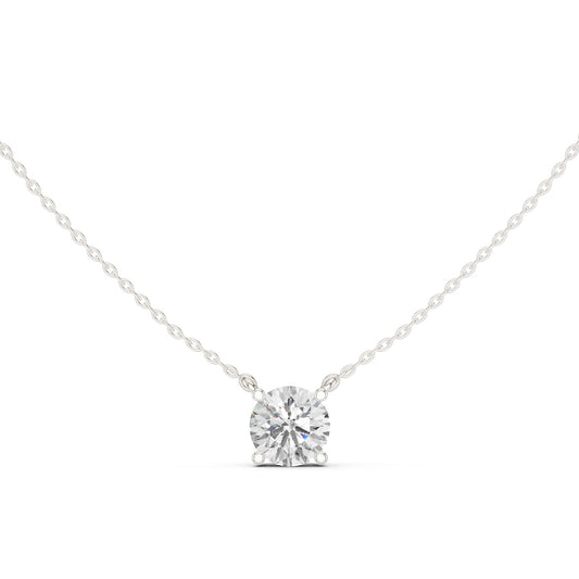 Round Lab Grown Diamond Pendant