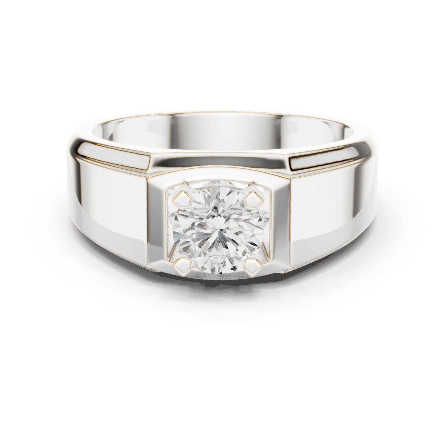 Men's Round Lab Grown Diamond Ring