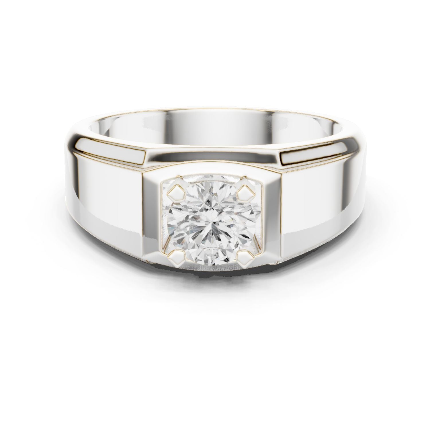 Men's Round Lab Grown Diamond Ring