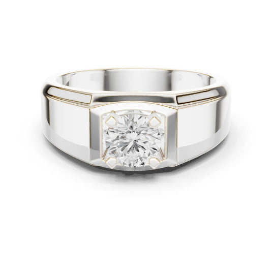 Men's Round Lab Grown Diamond Ring