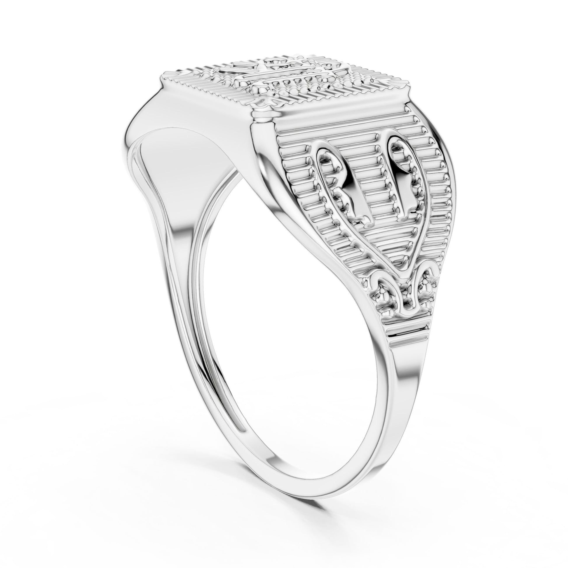 Men's Round Lab Grown Diamond Ring