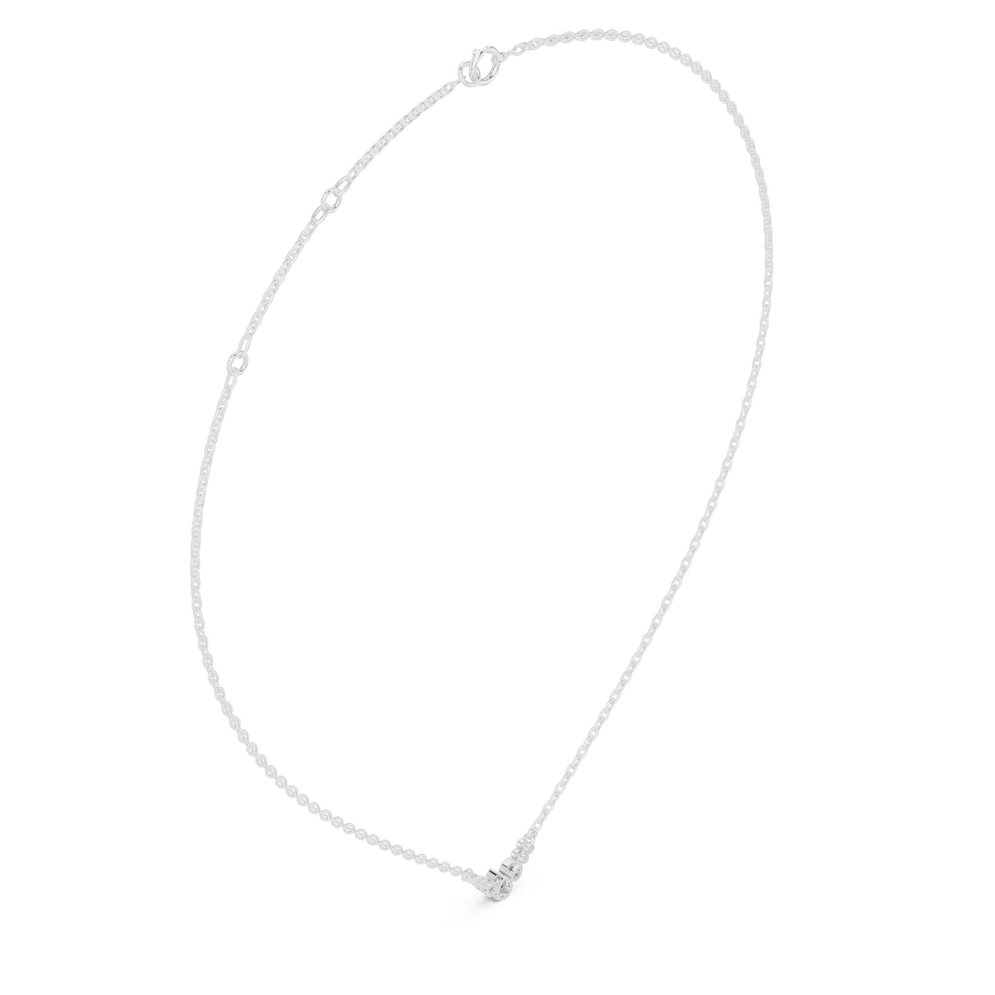 Round Lab Grown Diamond Pendant