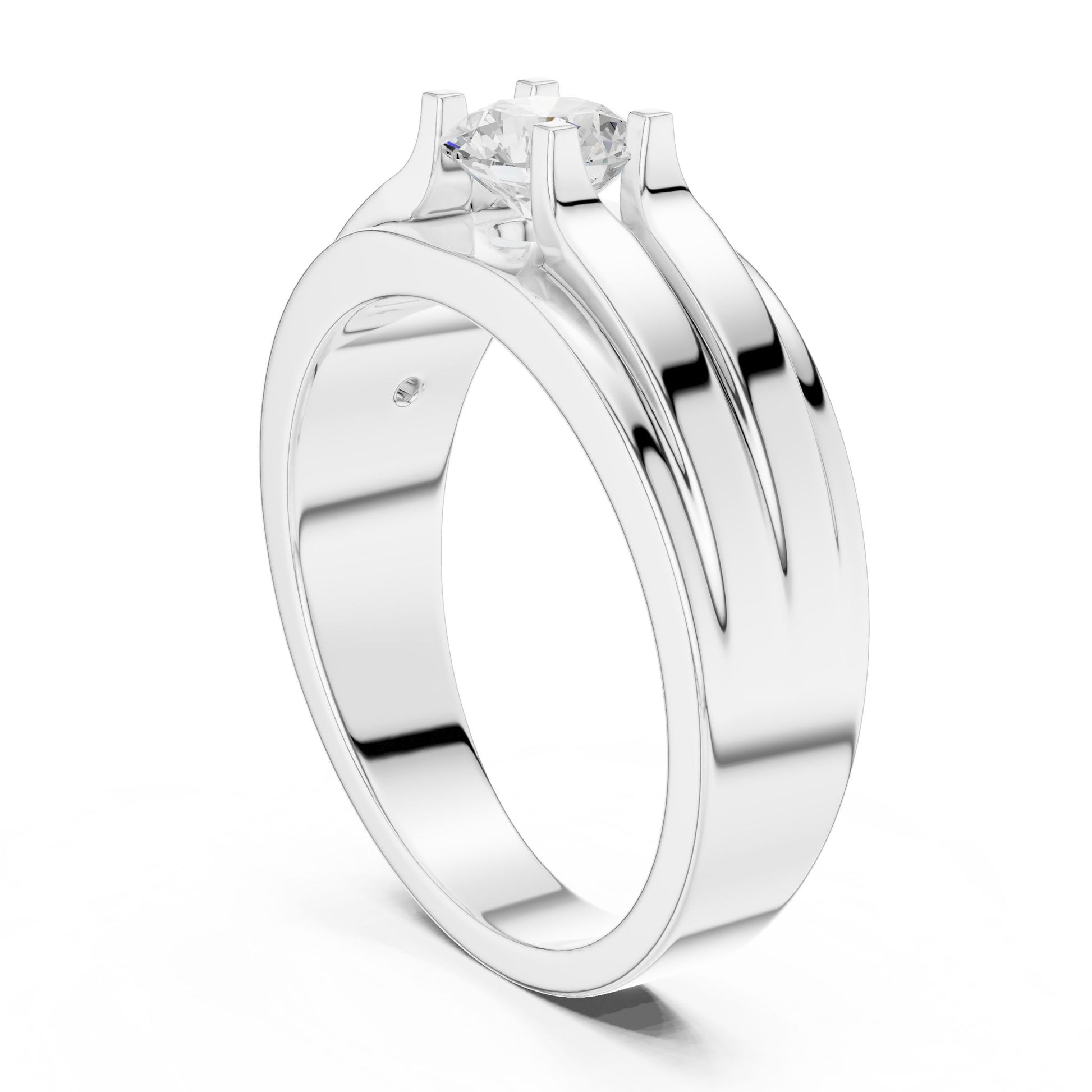 Men's Round Lab Grown Diamond Ring