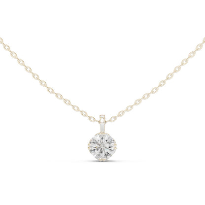 Round Lab Grown Diamond Pendant