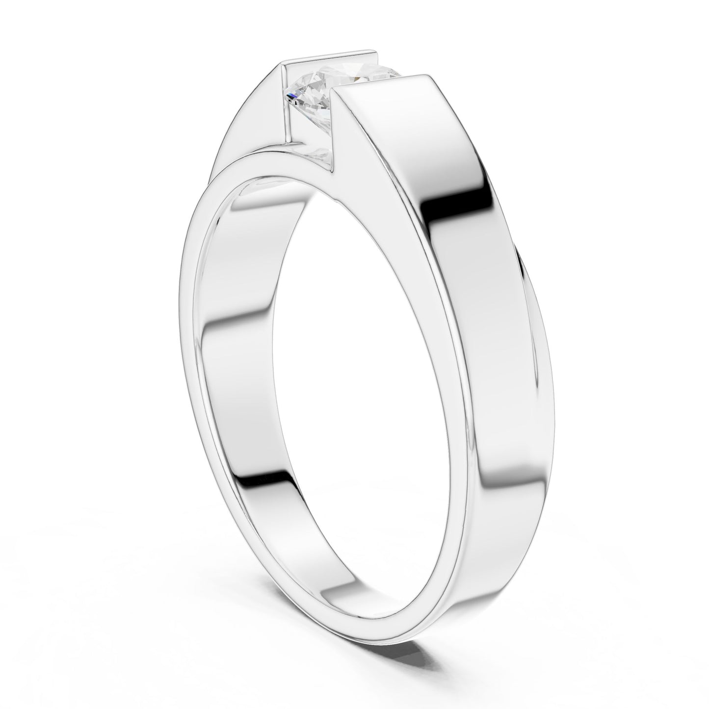 Men's Round Lab Grown Diamond Ring