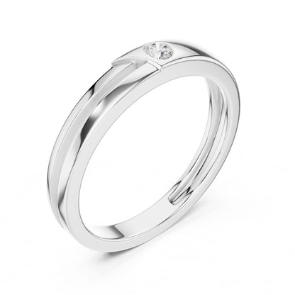 Men's Round Lab Grown Diamond Ring