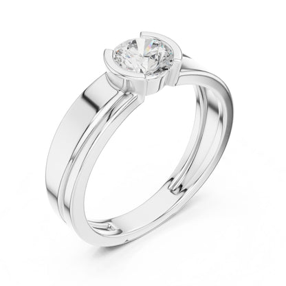 Men's Round Lab Grown Diamond Ring
