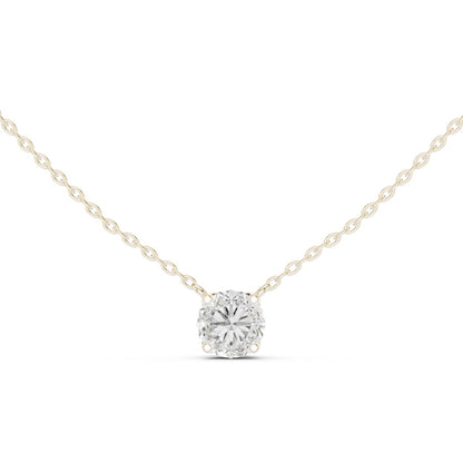 Round Lab Grown Diamond Pendant
