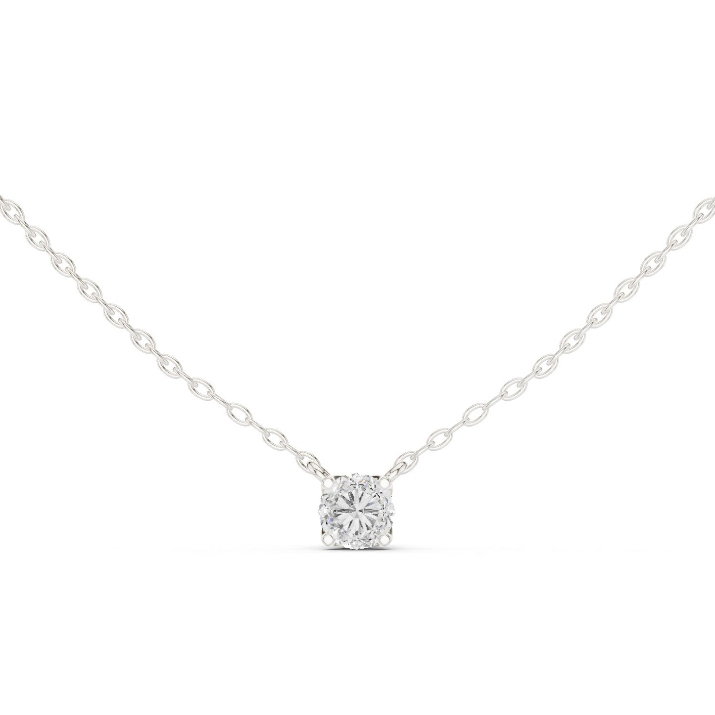 Round Lab Grown Diamond Pendant