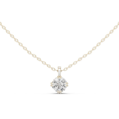 Round Lab Grown Diamond Pendant