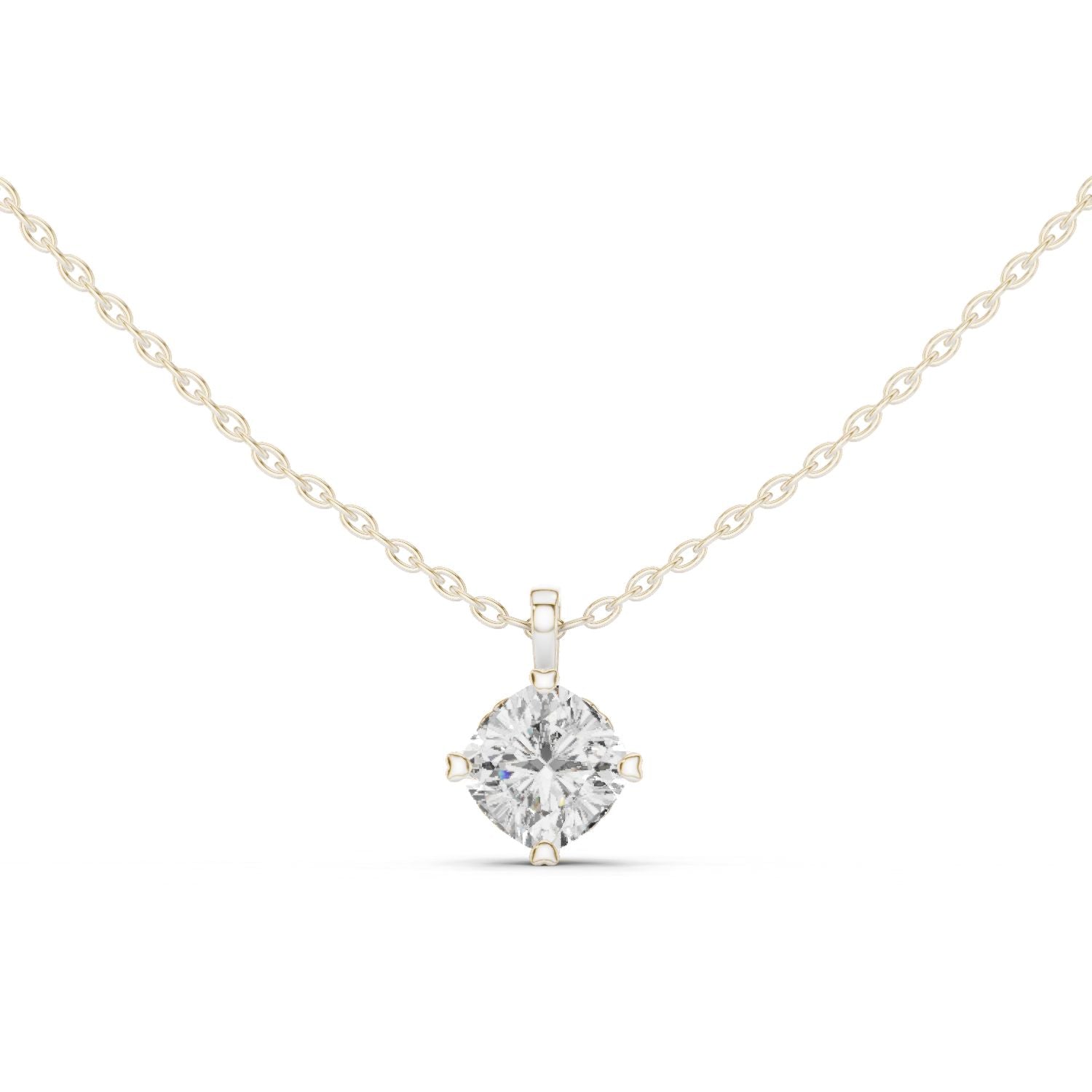 Round Lab Grown Diamond Pendant