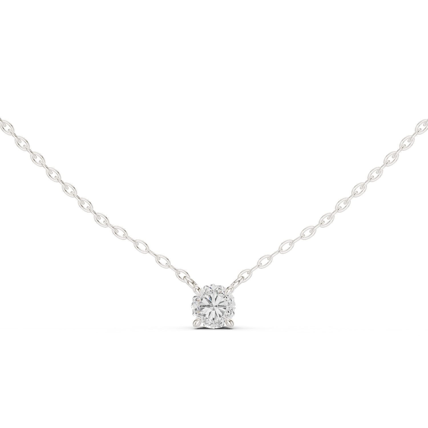 Round Lab Grown Diamond Pendant