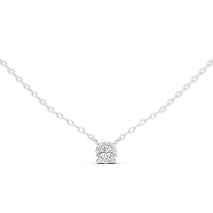 Round Lab Grown Diamond Pendant