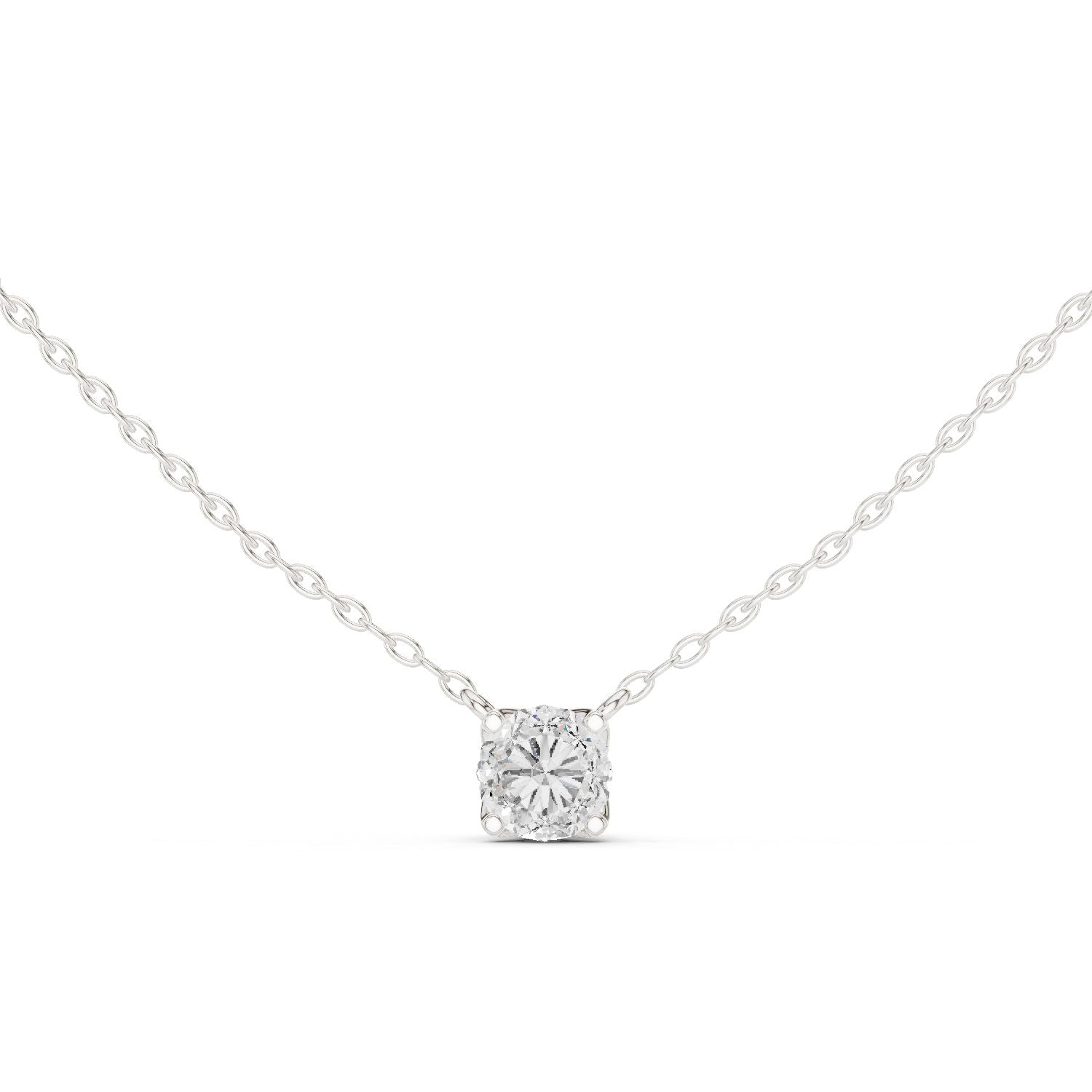 Round Lab Grown Diamond Pendant