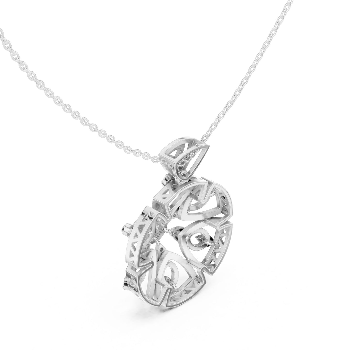 Round Lab Grown Diamond Pendant