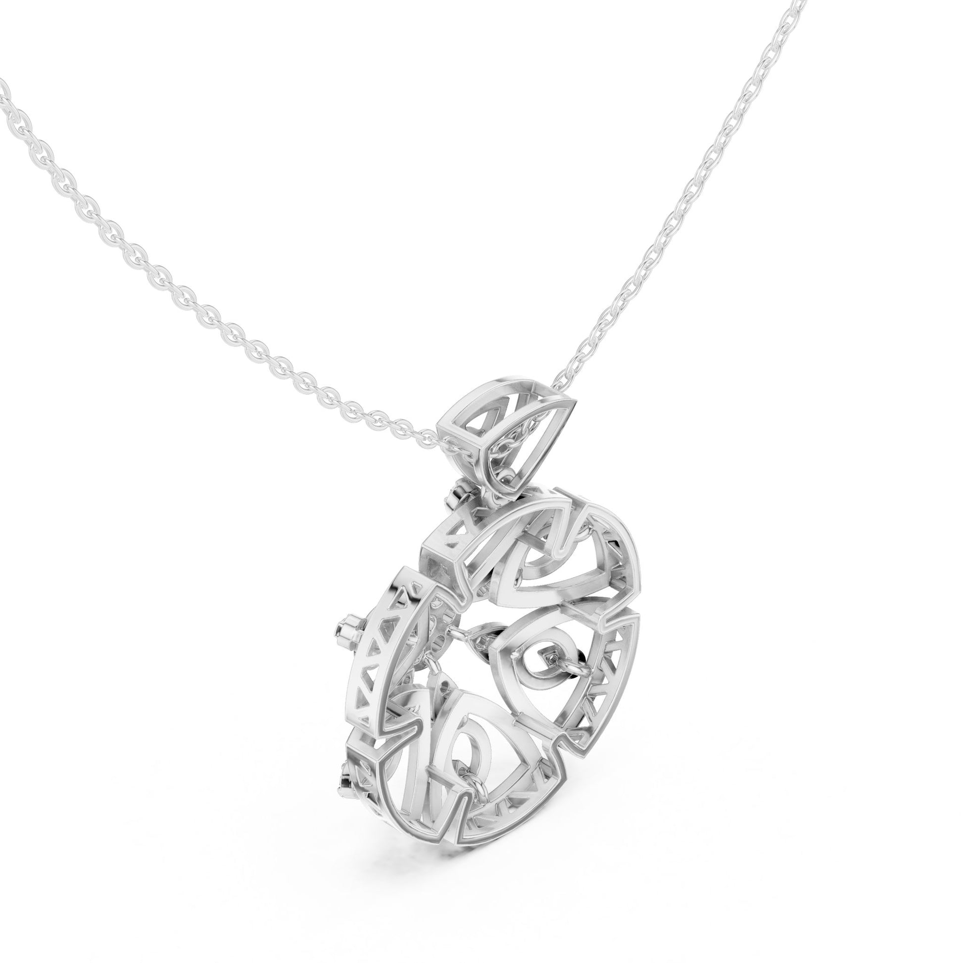 Round Lab Grown Diamond Pendant