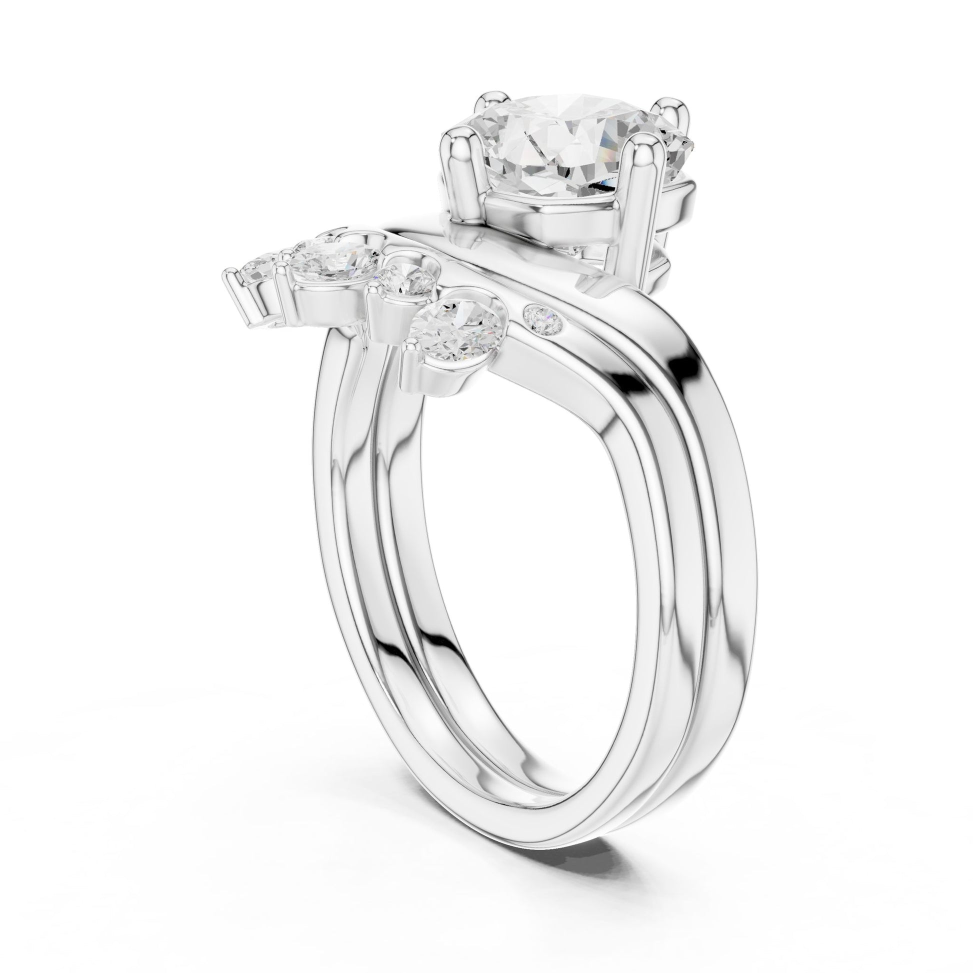 Round Lab Grown Diamond Solitaire Engagement Ring