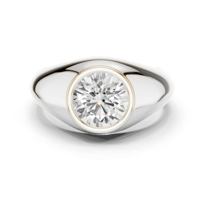 Men's Round Lab Grown Diamond Ring