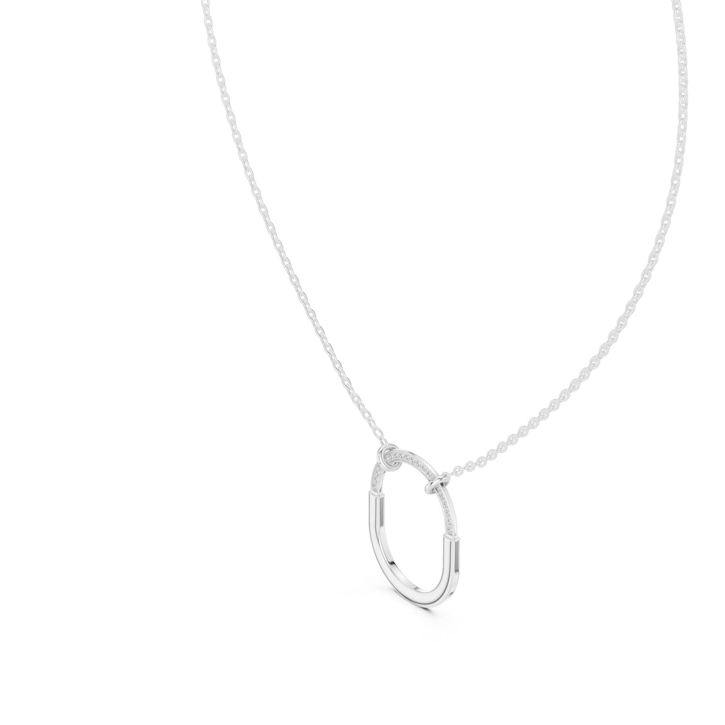 Round Lab Grown Diamond Pendant