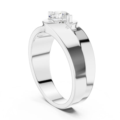 Men's Round Lab Grown Diamond Ring