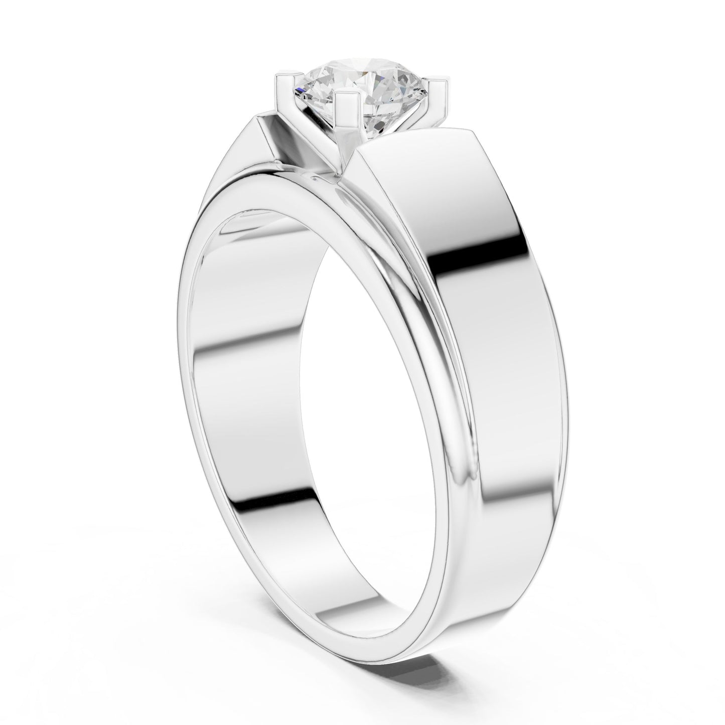 Men's Round Lab Grown Diamond Ring