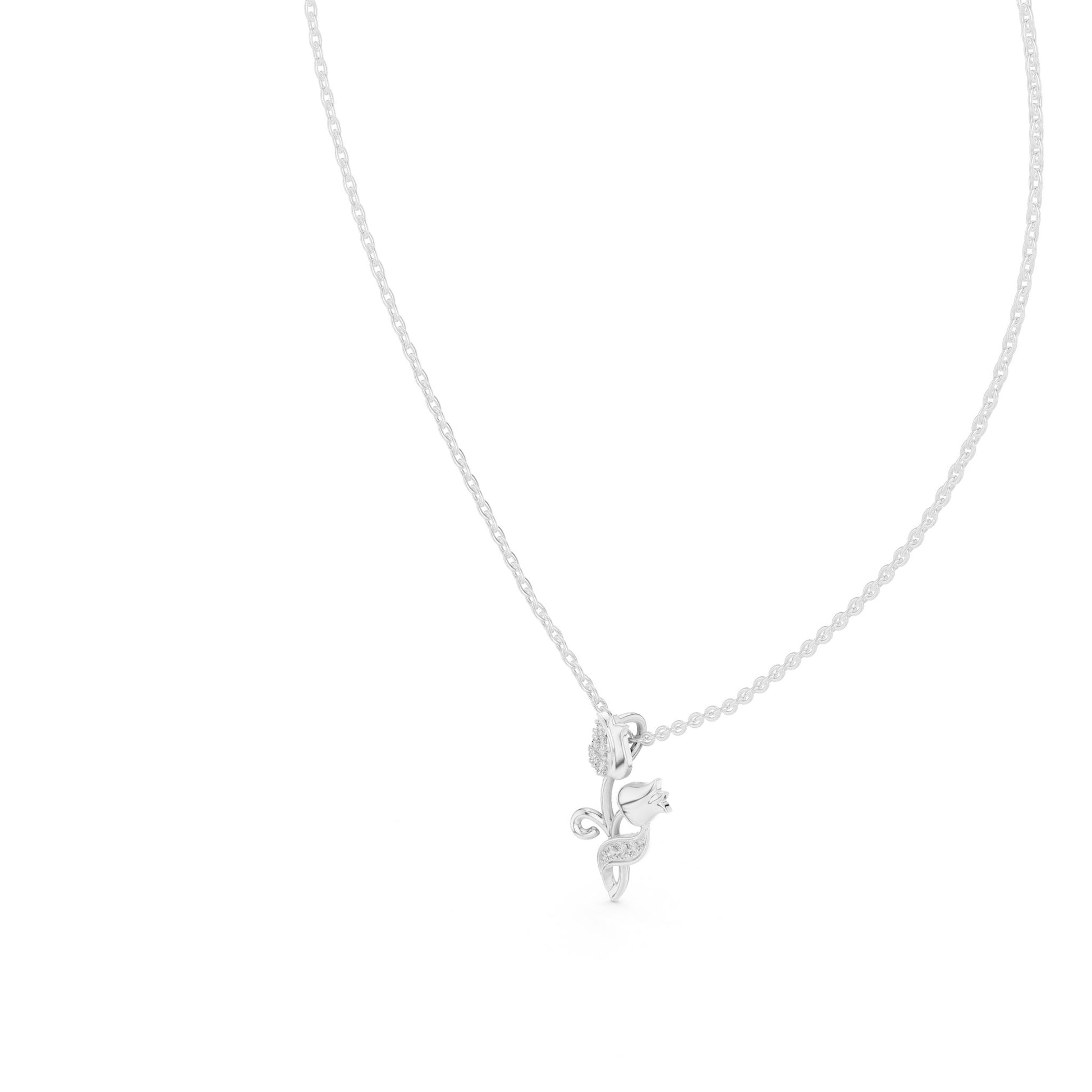Round Lab Grown Diamond Pendant