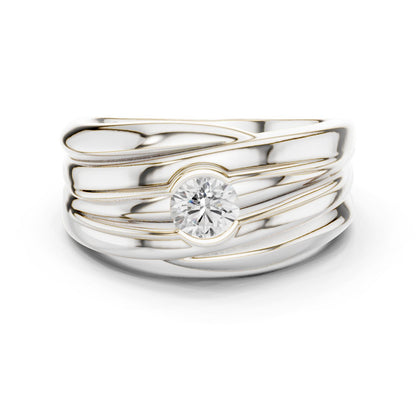 Men's Round Lab Grown Diamond Ring