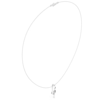Round Lab Grown Diamond Pendant