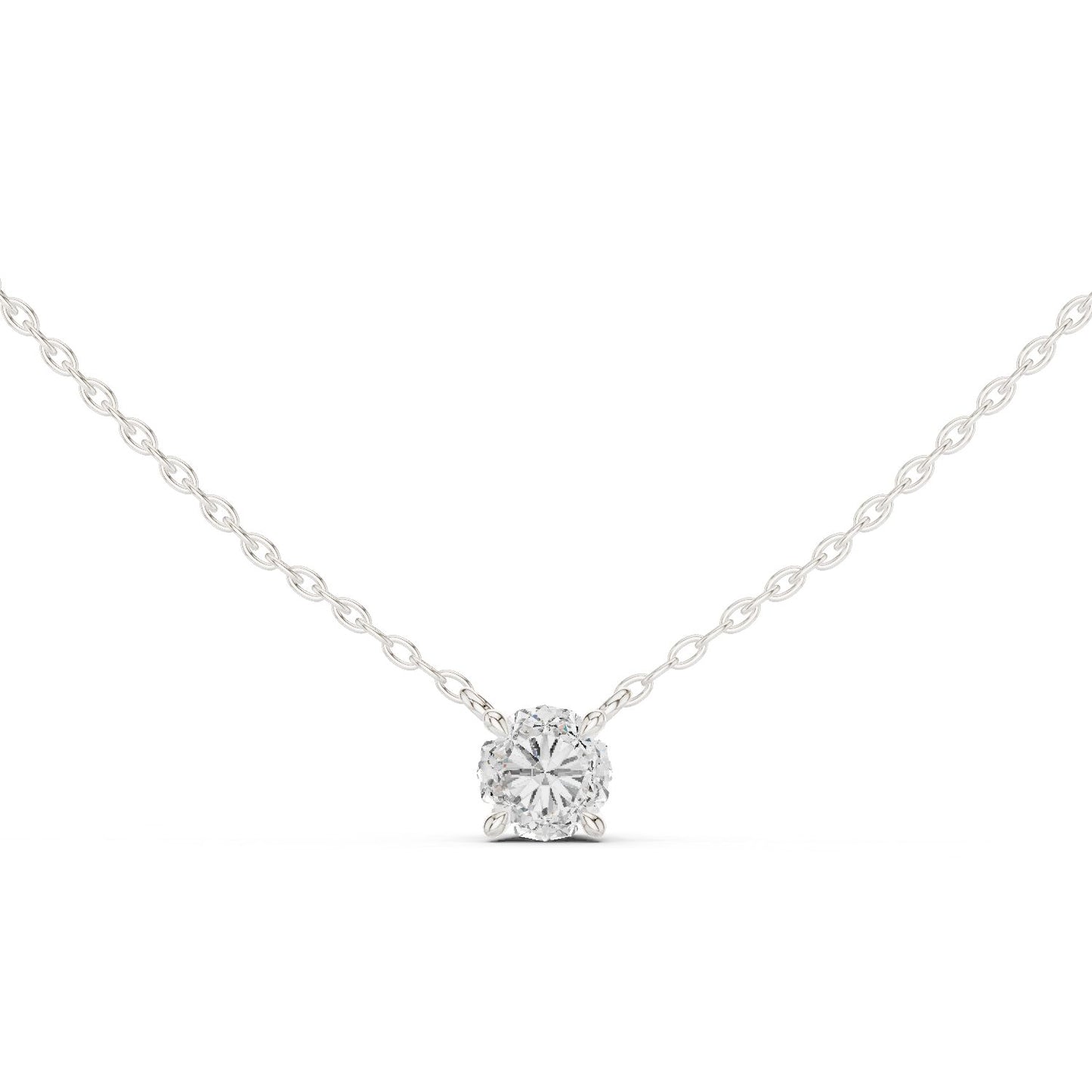 Round Lab Grown Diamond Pendant