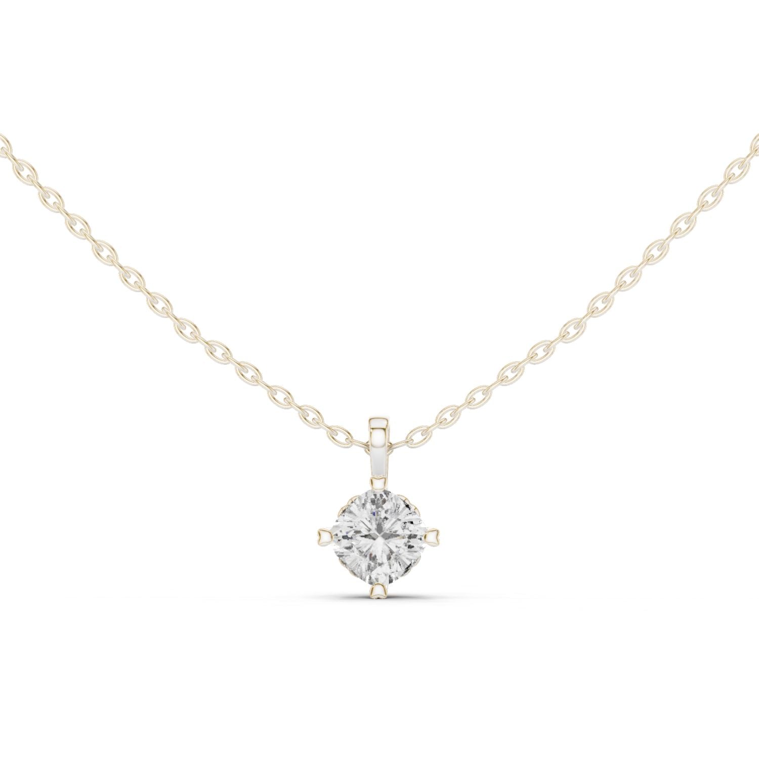 Round Lab Grown Diamond Pendant