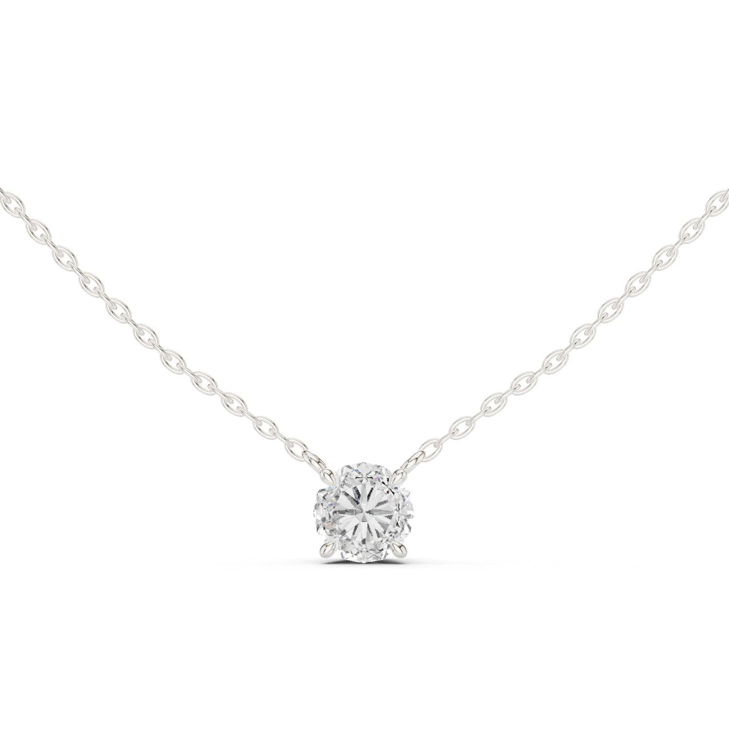 Round Lab Grown Diamond Pendant