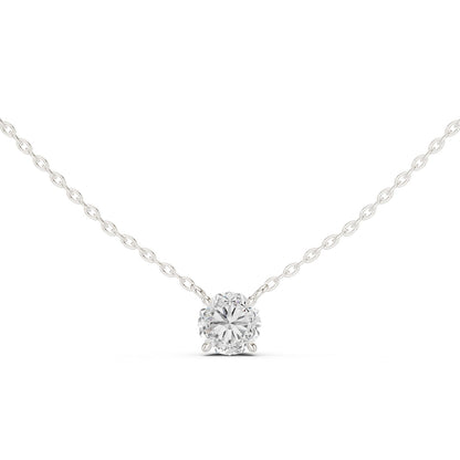 Round Lab Grown Diamond Pendant