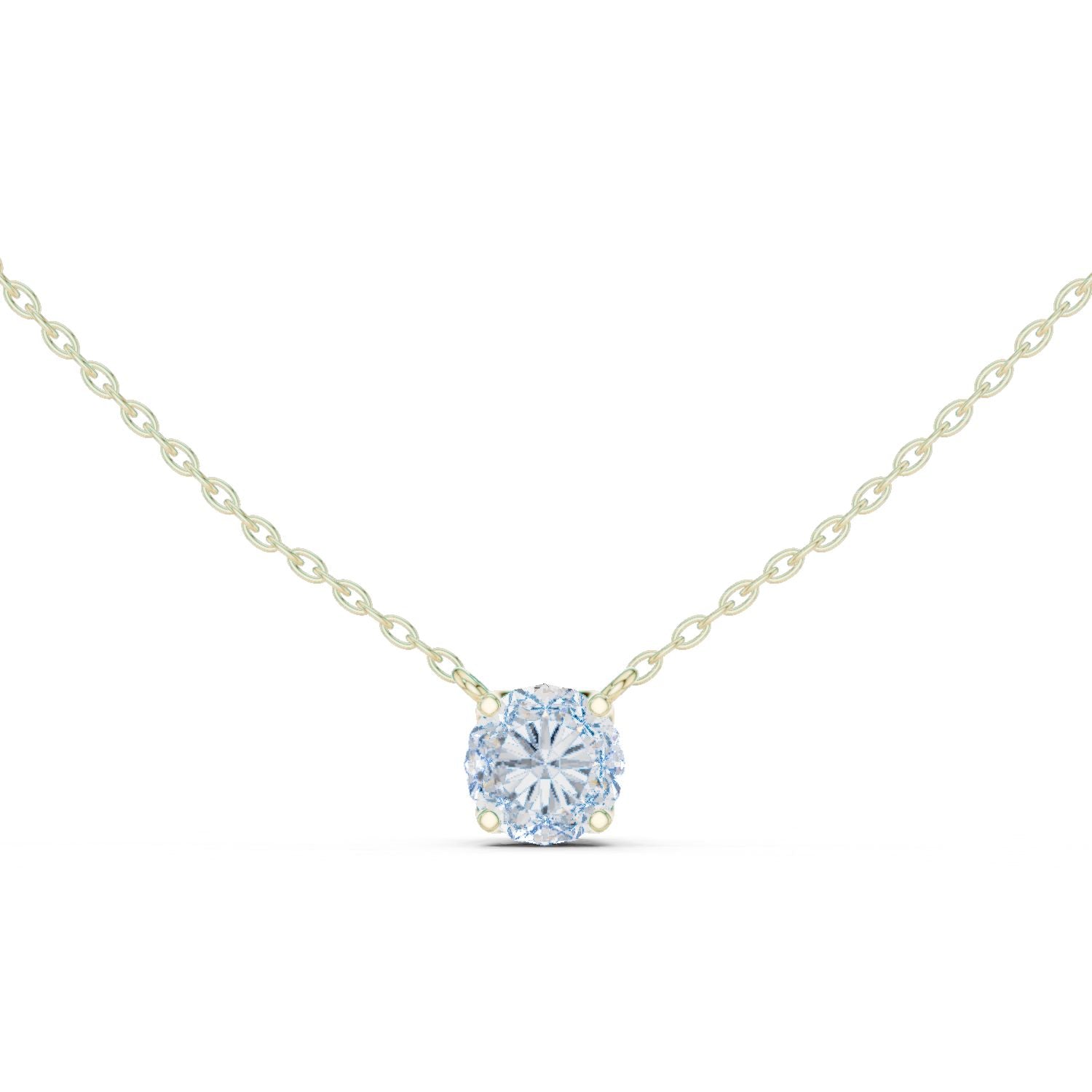 Round Lab Grown Diamond Pendant