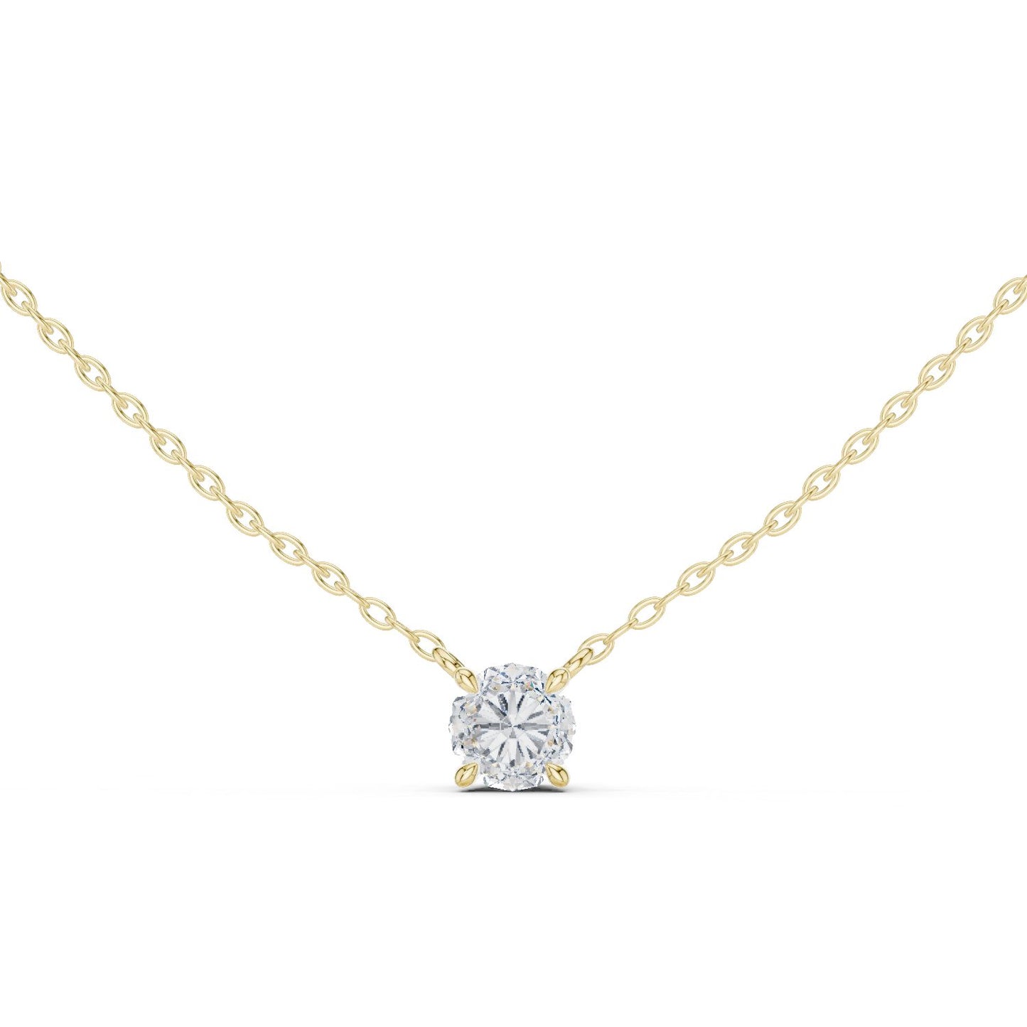 Round Lab Grown Diamond Pendant