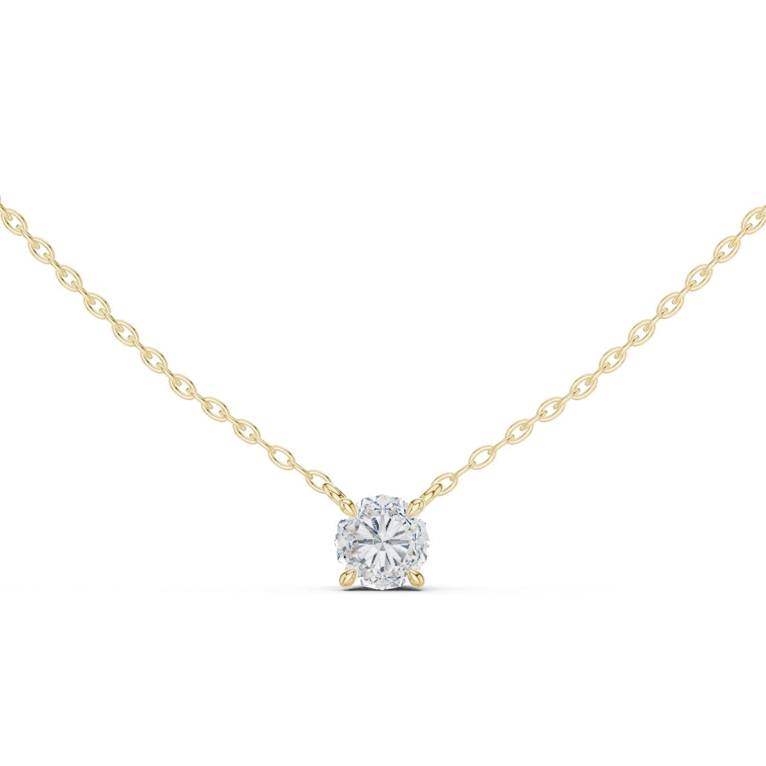 Round Lab Grown Diamond Pendant