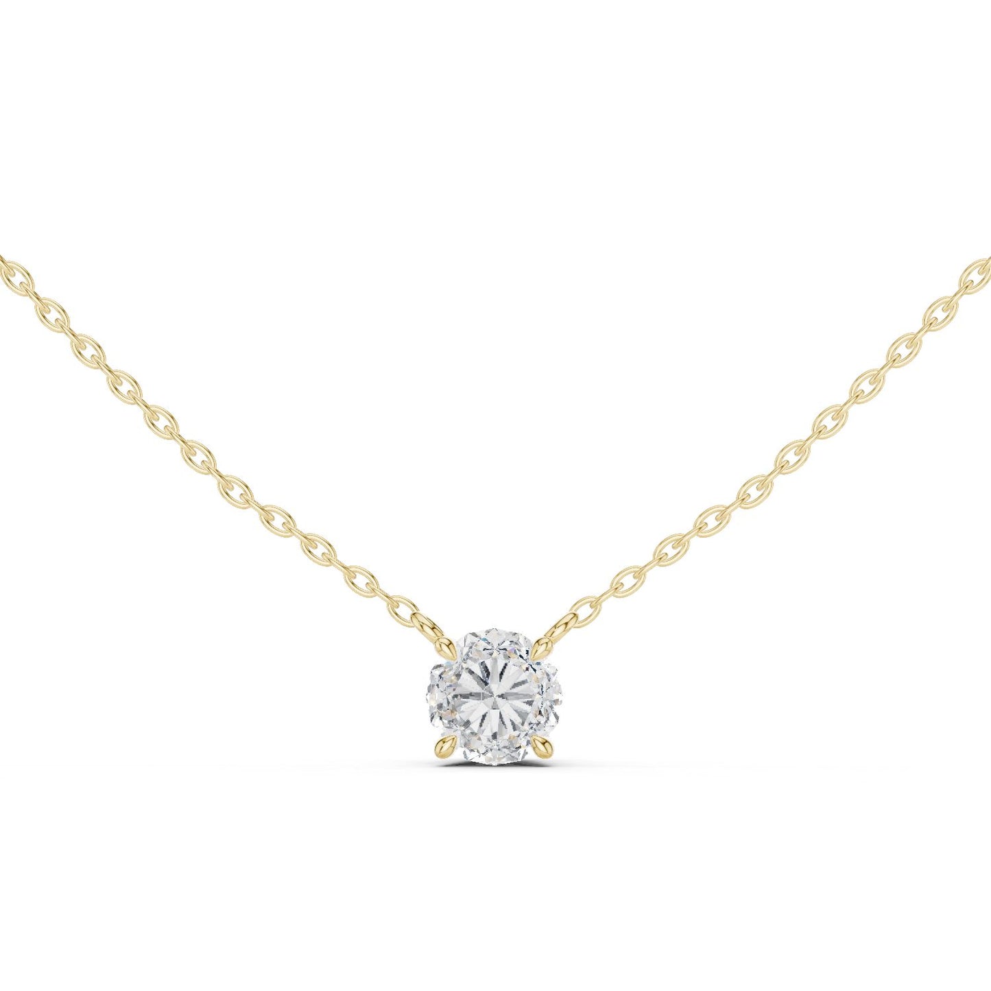 Round Lab Grown Diamond Pendant