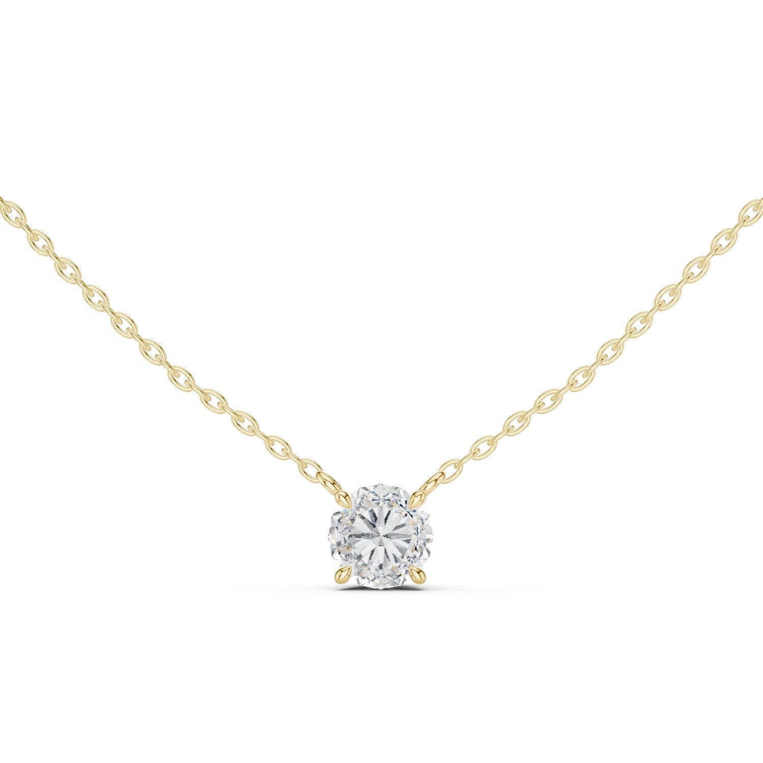 Round Lab Grown Diamond Pendant