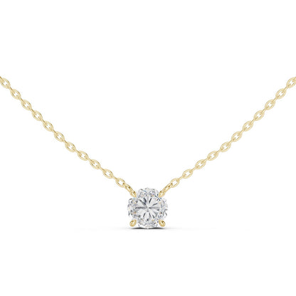Round Lab Grown Diamond Pendant