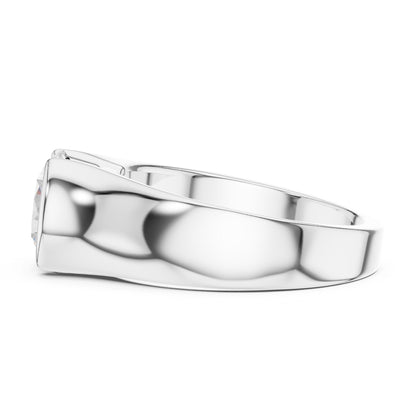 Men's Round Lab Grown Diamond Ring