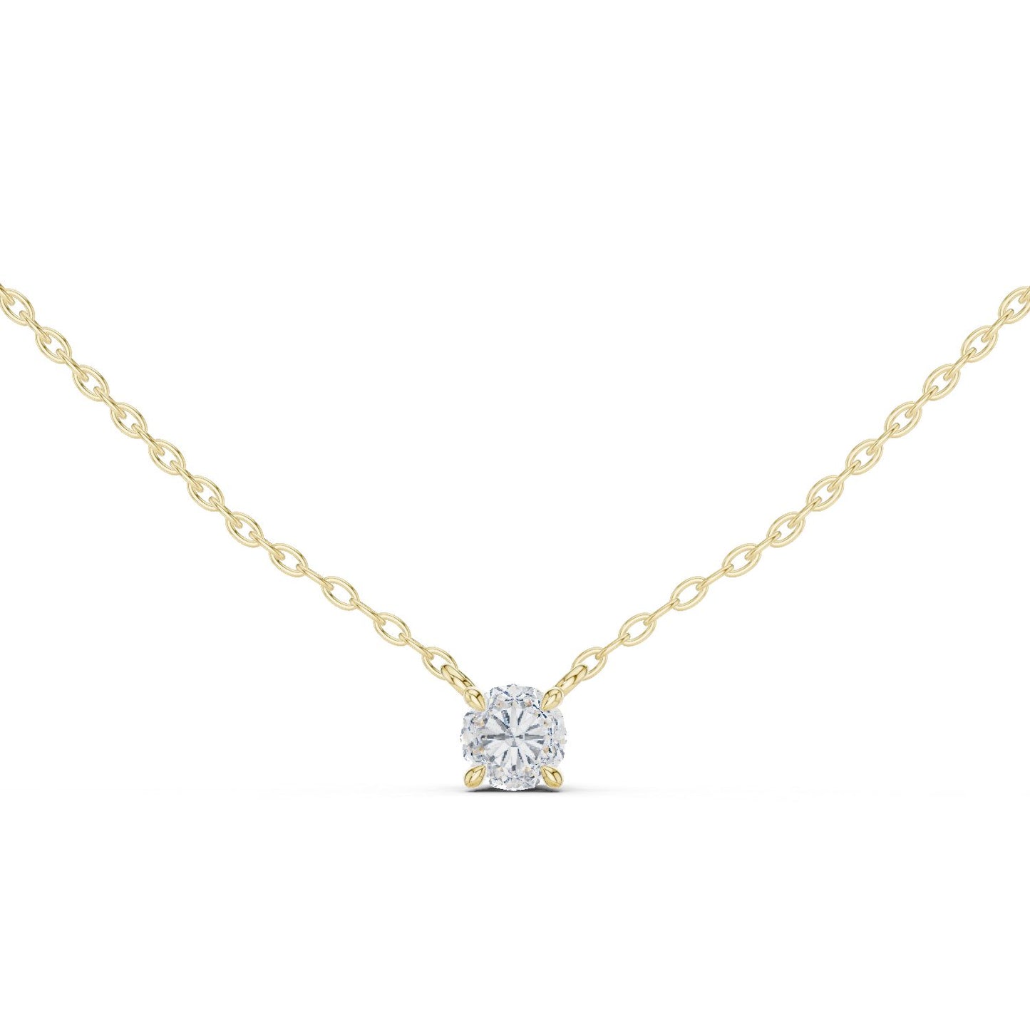 Round Lab Grown Diamond Pendant