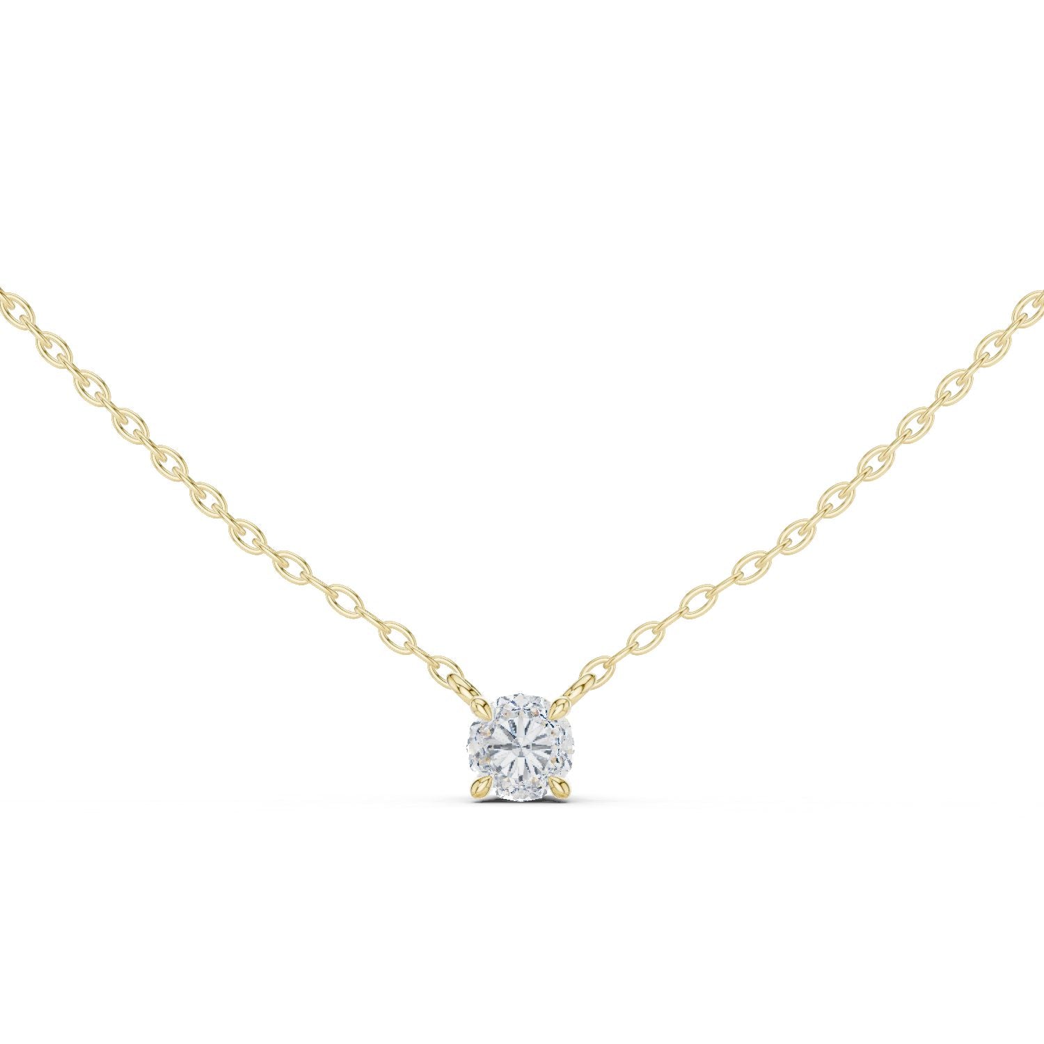 Round Lab Grown Diamond Pendant