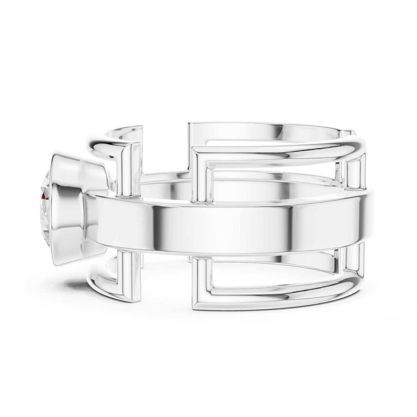Men's Round Lab Grown Diamond Ring