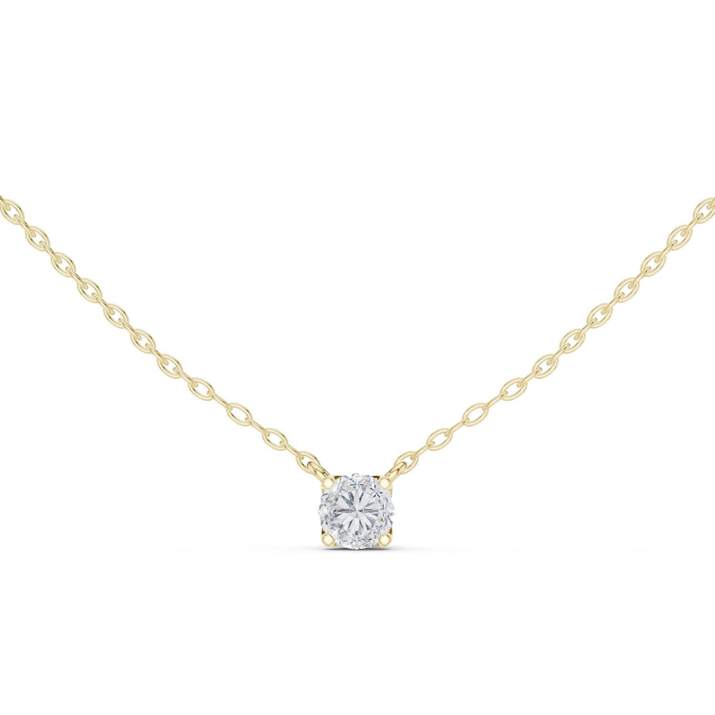 Round Lab Grown Diamond Pendant