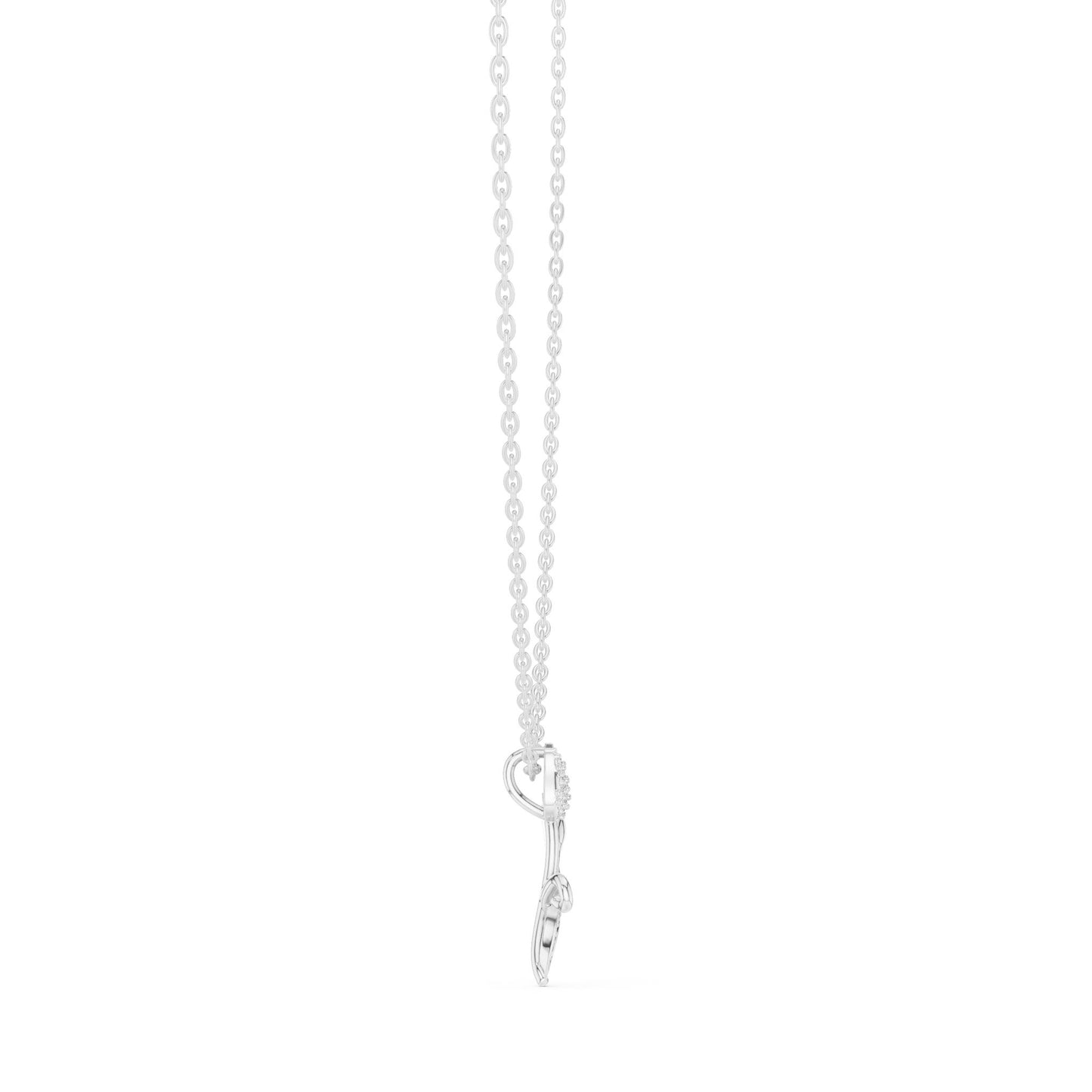 Round Lab Grown Diamond Pendant
