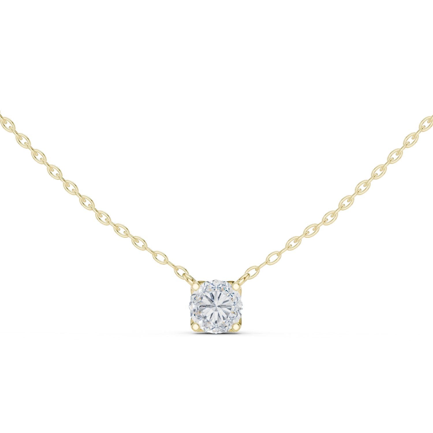 Round Lab Grown Diamond Pendant