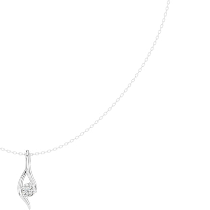 Round Lab Grown Diamond Pendant