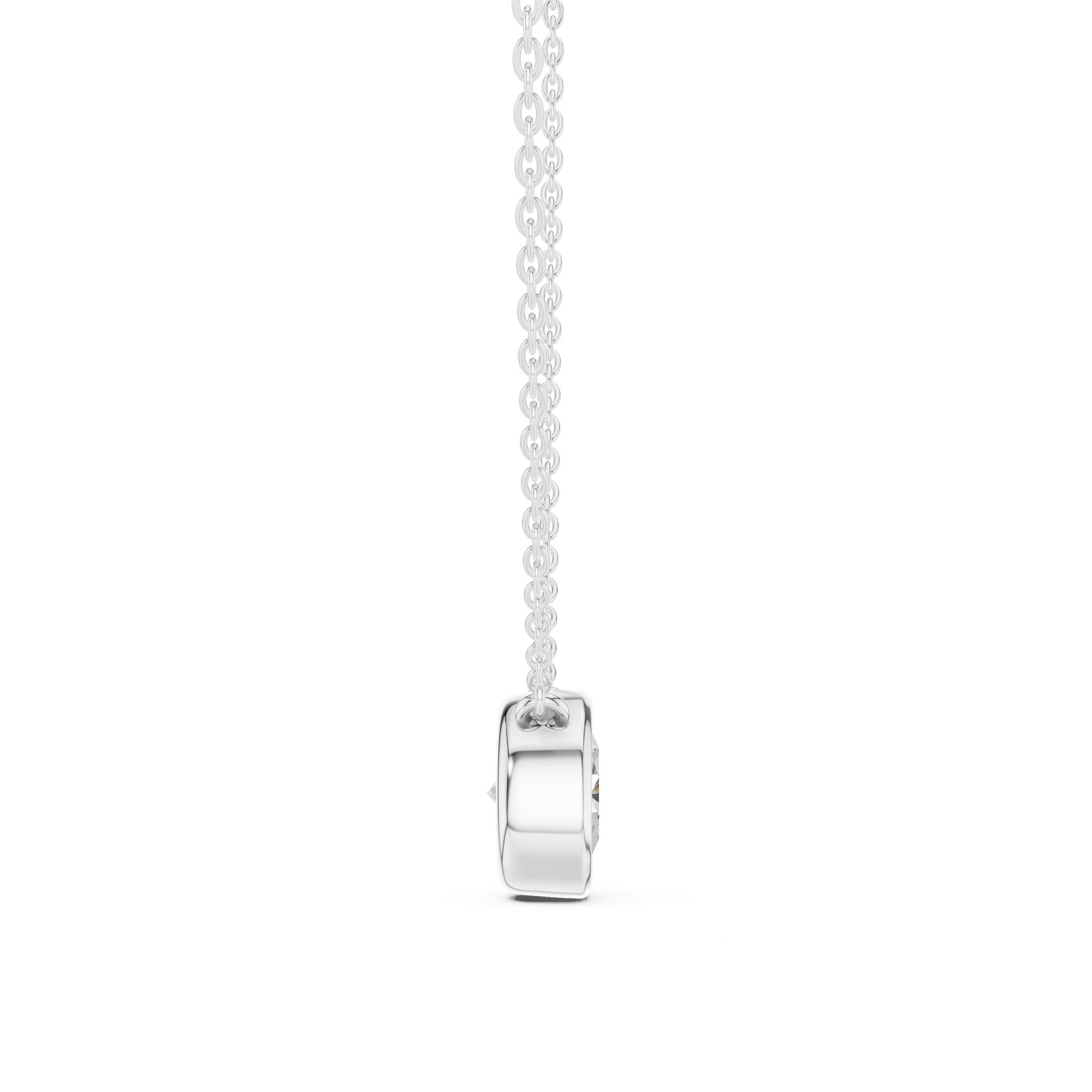 Round Lab Grown Diamond Pendant