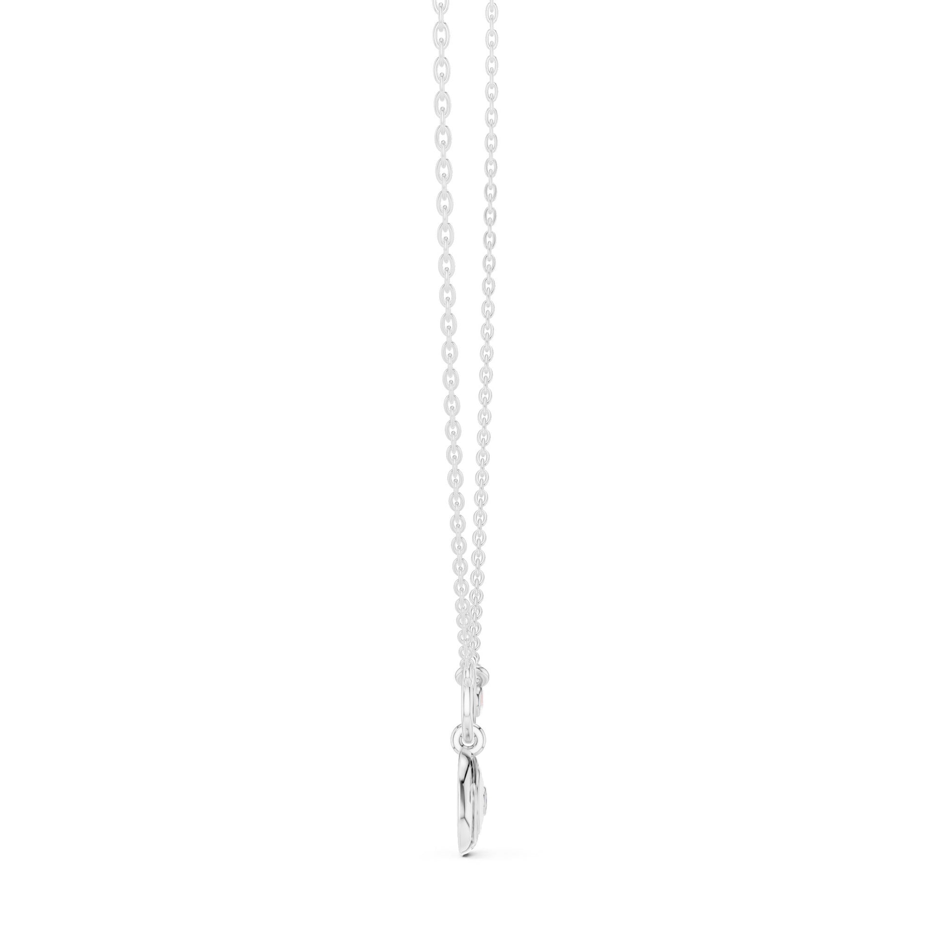 Round Lab Grown Diamond Pendant