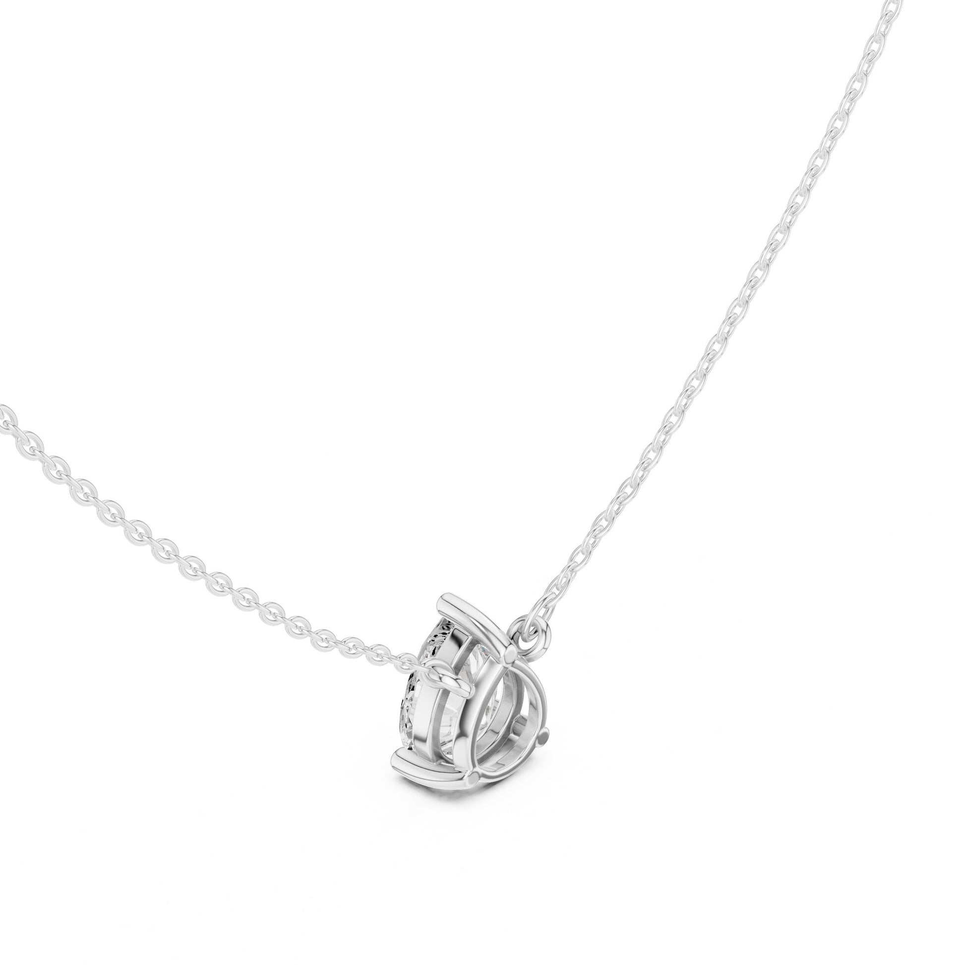 Round Lab Grown Diamond Pendant