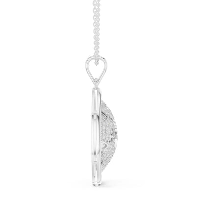 Round Lab Grown Diamond Pendant
